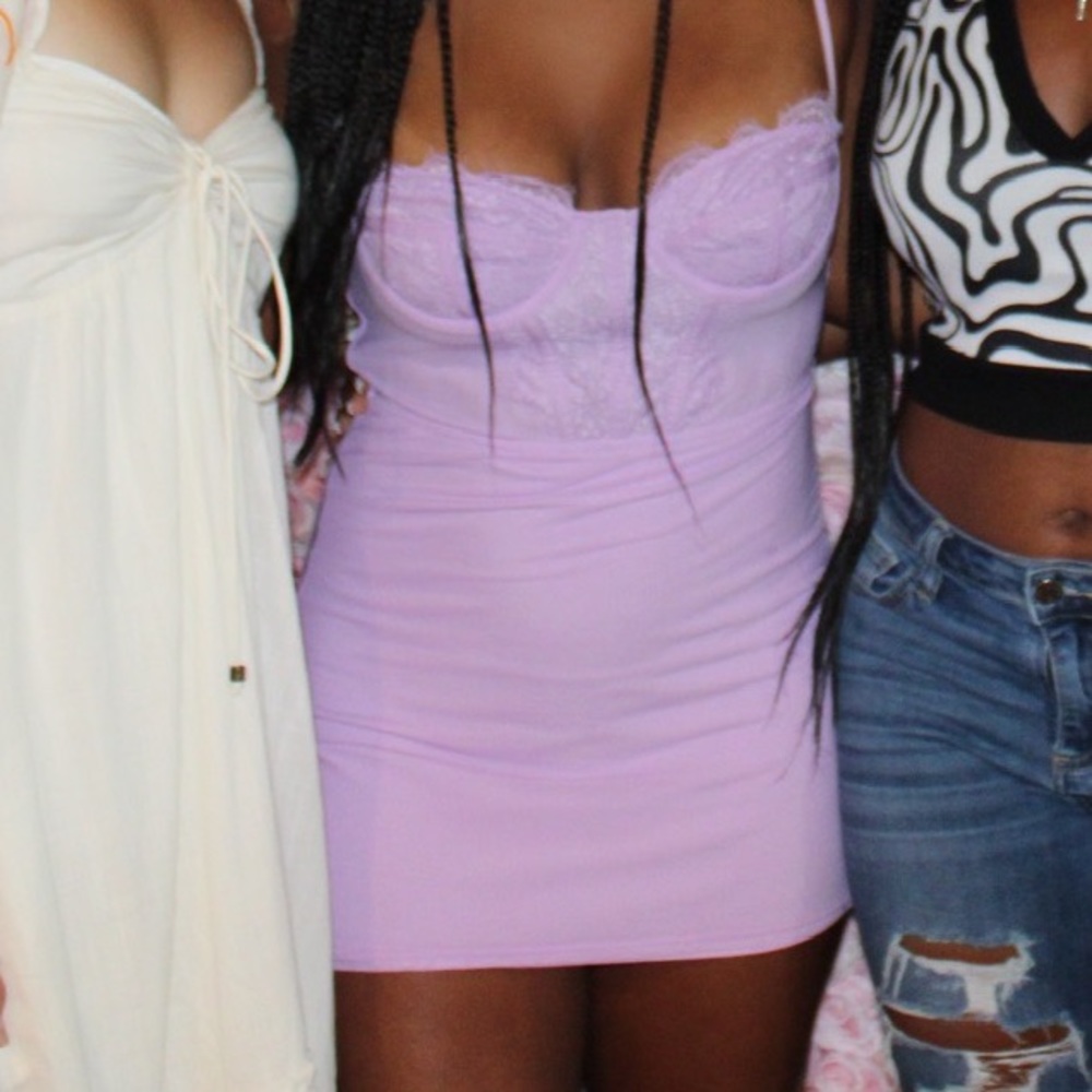 UO Modern Love Bustier Mini Dress